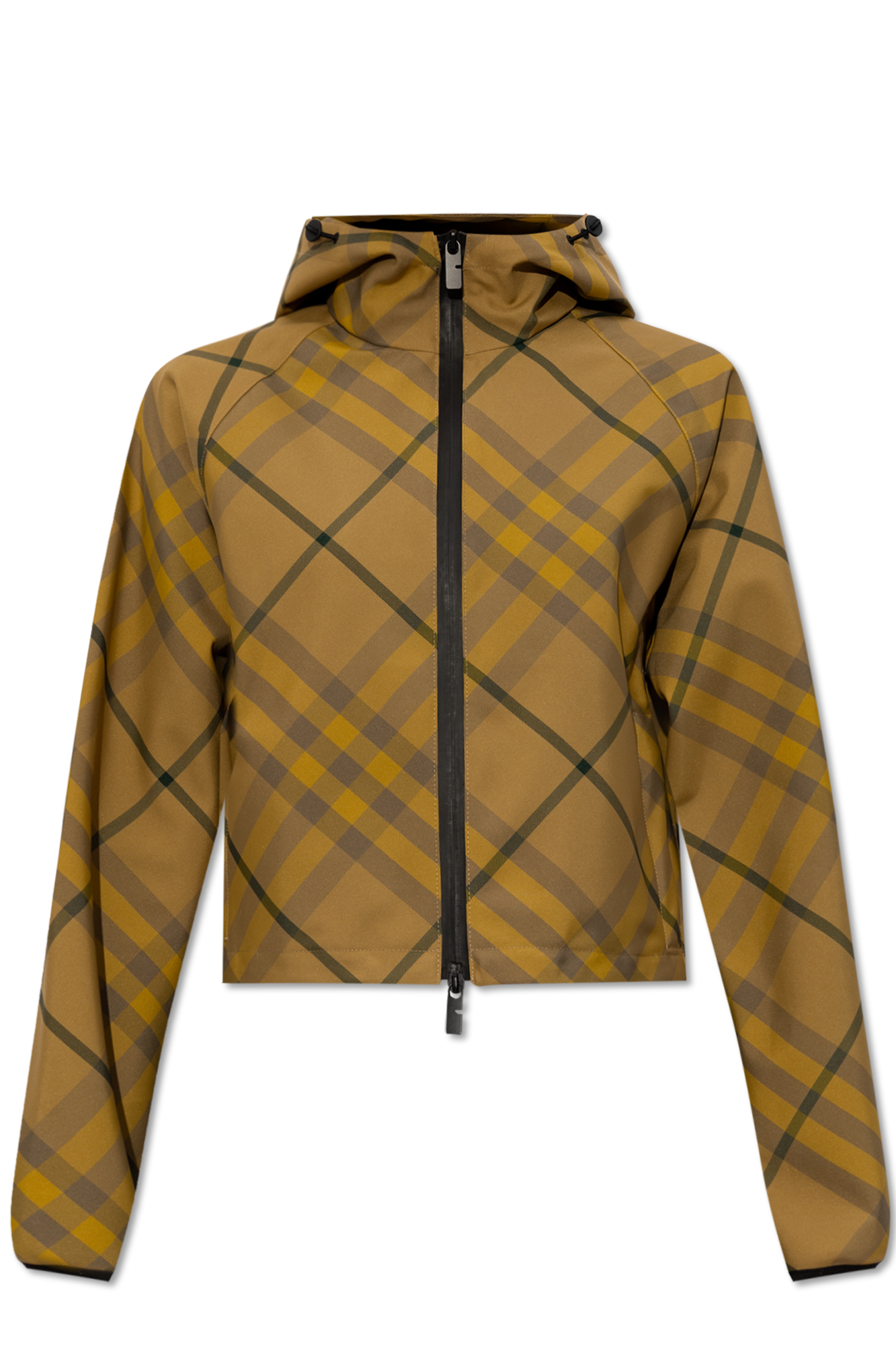 Burberry check jacket sales women's